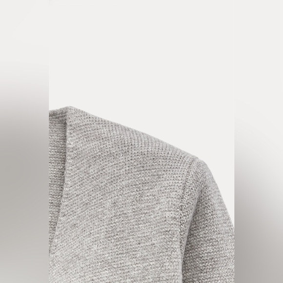 BNWT ZARA WOOL BLEND PEPLUM KNIT BLAZER L - Picture 7 of 13